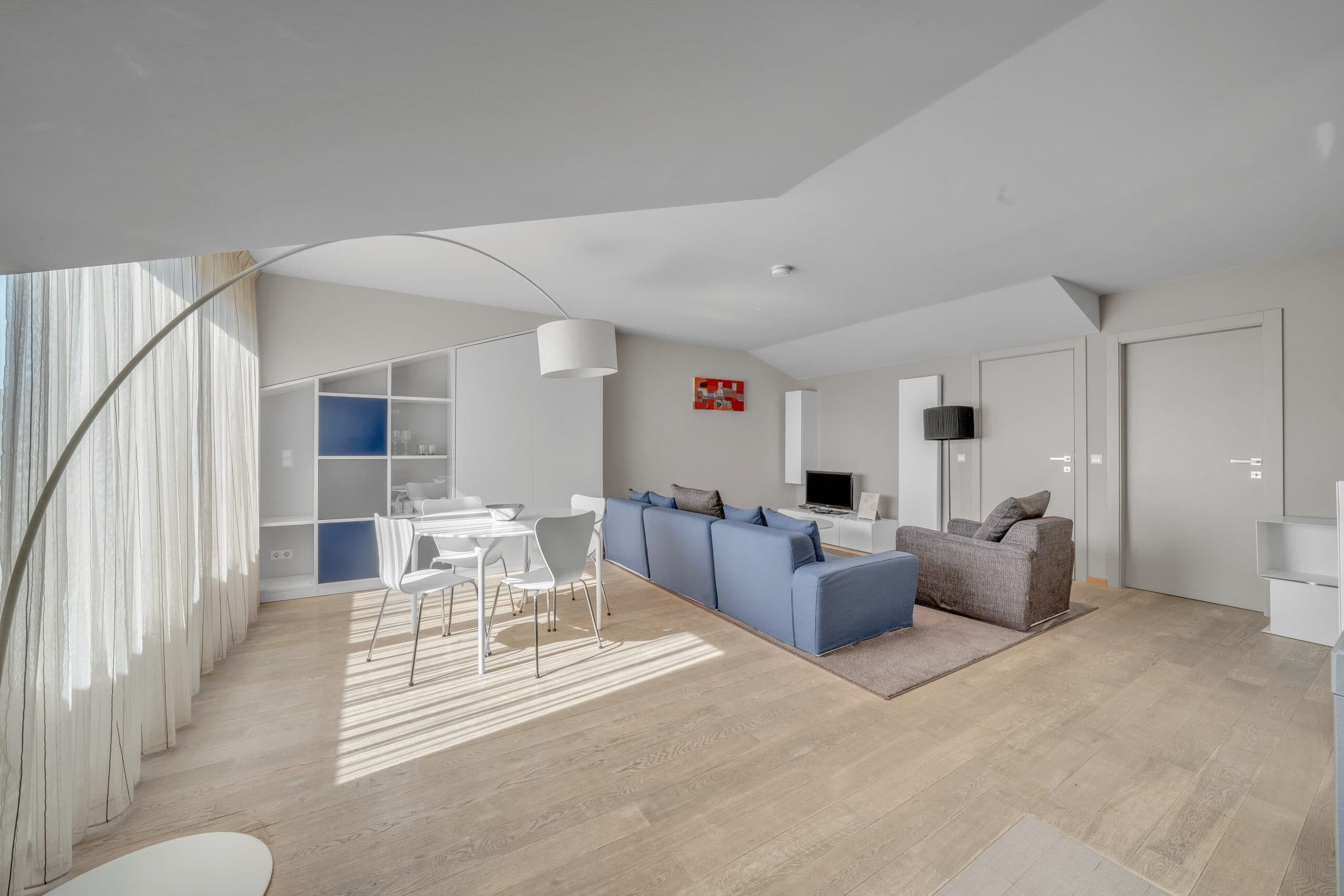 Sixth-floor living area.